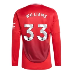 Manchester United Williams #33 Voetbalshirt 2024-25 Thuistenue Heren Lange Mouw