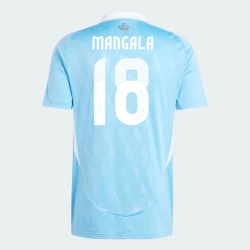 Mangala #18 België Voetbalshirt EK 2024 Uittenue Heren