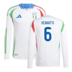 Marco Verratti #6 Italië Voetbalshirt EK 2024 Uittenue Heren Lange Mouw