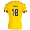 Marin #18 Roemenië Voetbalshirt EK 2024 Thuistenue Heren