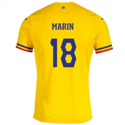 Marin #18 Roemenië Voetbalshirt EK 2024 Thuistenue Heren