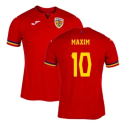 Maxim #10 Roemenië Voetbalshirt EK 2024 Uittenue Heren