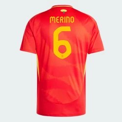 Merino #6 Spanje Voetbalshirt EK 2024 Thuistenue Heren