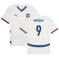 Mitrovic #9 Servië Voetbalshirt EK 2024 Uittenue Heren