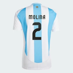 Molina #2 Argentinië Voetbalshirt Copa America 2024 Thuistenue Heren