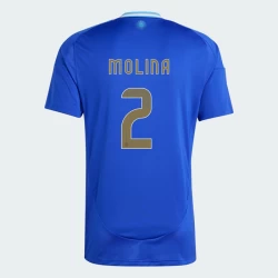 Molina #2 Argentinië Voetbalshirt Copa America 2024 Uittenue Heren