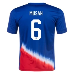 Musah #6 USA Voetbalshirt Copa America 2024 Uittenue Heren