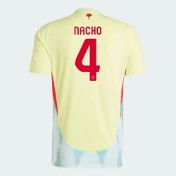 Nacho #4 Spanje Voetbalshirt EK 2024 Uittenue Heren