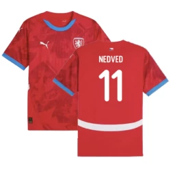 Nedved #11 Tsjechië Voetbalshirt EK 2024 Thuistenue Heren