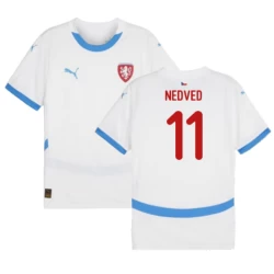 Nedved #11 Tsjechië Voetbalshirt EK 2024 Uittenue Heren