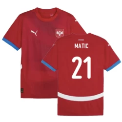 Nemanja Matić #21 Servië Voetbalshirt EK 2024 Thuistenue Heren