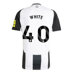 Newcastle United White #40 Voetbalshirt 2024-25 Thuistenue Heren