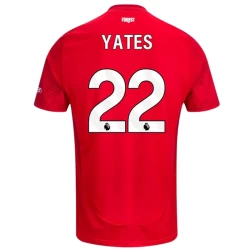 Nottingham Forest FC Yates #22 Voetbalshirt 2024-25 Thuistenue Heren