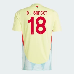 O. Sancet #18 Spanje Voetbalshirt EK 2024 Uittenue Heren