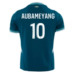 Olympique de Marseille Voetbalshirt 2024-25 Pierre-Emerick Aubameyang #10 Uittenue Heren