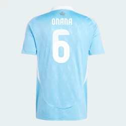 Onana #6 België Voetbalshirt EK 2024 Uittenue Heren