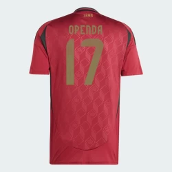 Openda #17 België Voetbalshirt EK 2024 Thuistenue Heren