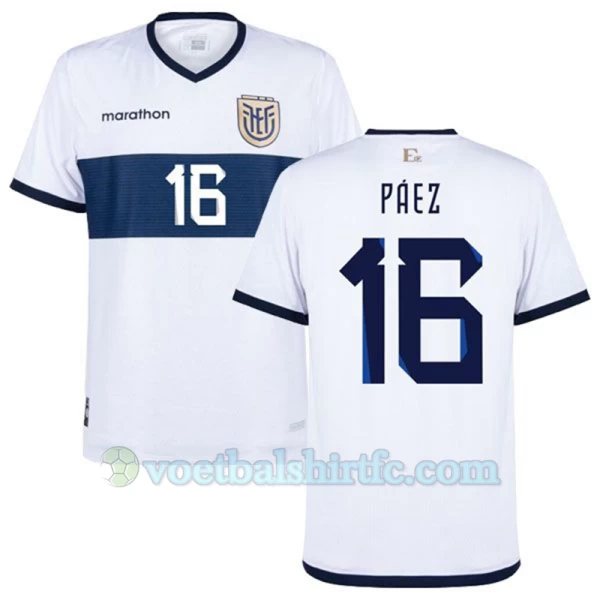 Paez #16 Ecuador Voetbalshirt Copa America 2024 Uittenue Heren