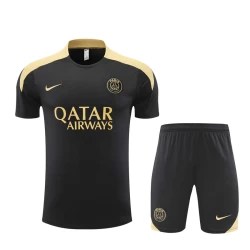 Paris Saint-Germain PSG Trainings T-Shirt Set 2024-25 Zwart Gold