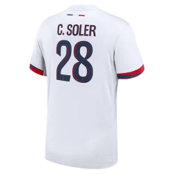 Paris Saint-Germain PSG Voetbalshirt 2024-25 C.Soler #28 Uittenue Heren