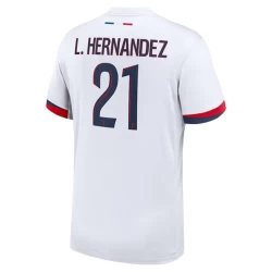 Paris Saint-Germain PSG Voetbalshirt 2024-25 L.Hernandez #21 Uittenue Heren