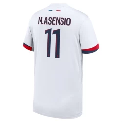 Paris Saint-Germain PSG Voetbalshirt 2024-25 M.Asensio #11 Uittenue Heren