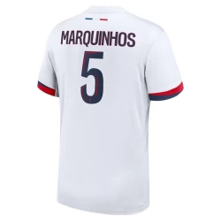 Paris Saint-Germain PSG Voetbalshirt 2024-25 Marquinhos #5 Uittenue Heren