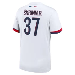 Paris Saint-Germain PSG Voetbalshirt 2024-25 Skriniar #37 Uittenue Heren