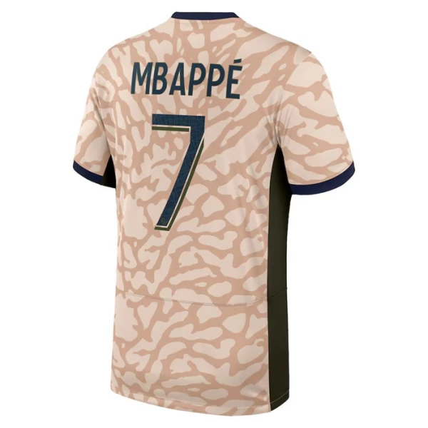 Paris Saint-Germain PSG Voetbalshirt Kylian Mbappé #7 2024-25 Fourthtenue Heren