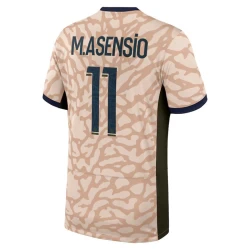 Paris Saint-Germain PSG Voetbalshirt M. Asensio #11 2024-25 Fourthtenue Heren