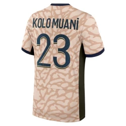 Paris Saint-Germain PSG Voetbalshirt Randal Kolo Muani #23 2024-25 Fourthtenue Heren