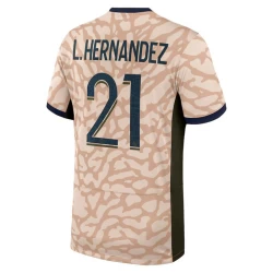Paris Saint-Germain PSG Voetbalshirt Theo Hernández #21 2024-25 Fourthtenue Heren