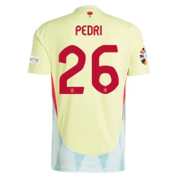 Pedri #26 Spanje Voetbalshirt EK 2024 Uittenue Heren