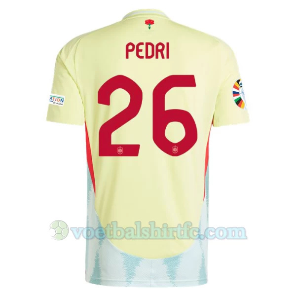 Pedri #26 Spanje Voetbalshirt EK 2024 Uittenue Heren