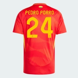 Pedro Porro #24 Spanje Voetbalshirt EK 2024 Thuistenue Heren