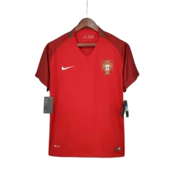 Portugal UEFA Euro Retro Shirt 2016 Thuis Heren