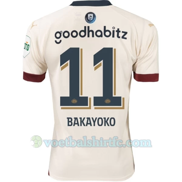 PSV Eindhoven Voetbalshirt 2023-24 Bakayoko #11 Uittenue Heren