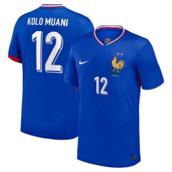 Randal Kolo Muani #12 Frankrijk Voetbalshirt EK 2024 Thuistenue Heren