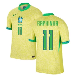 Raphinha #11 Brazilië Voetbalshirt Copa America 2024 Thuistenue Heren