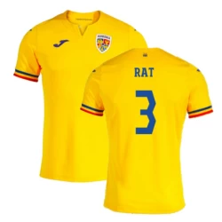 Rat #3 Roemenië Voetbalshirt EK 2024 Thuistenue Heren