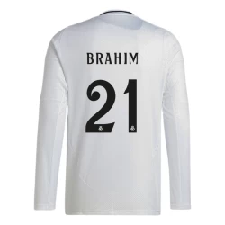 Real Madrid Brahim #21 Voetbalshirt 2024-25 Thuistenue Heren Lange Mouw