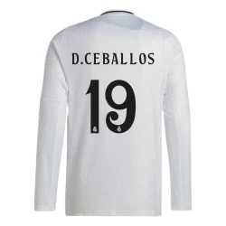 Real Madrid D. Ceballos #19 Voetbalshirt 2024-25 Thuistenue Heren Lange Mouw