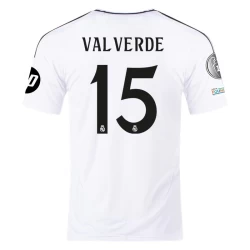 Real Madrid Federico Valverde #15 Voetbalshirt 2024-25 HP Thuistenue Heren