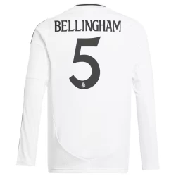 Real Madrid Jude Bellingham #5 Voetbalshirt 2024-25 Thuistenue Heren Lange Mouw