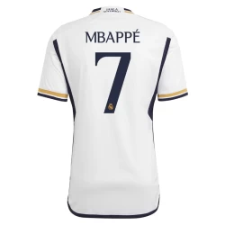 Real Madrid Kylian Mbappé #7 Voetbalshirt 2023-24 Thuistenue Heren