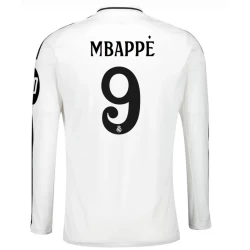 Real Madrid Kylian Mbappé #9 Voetbalshirt 2024-25 HP Thuistenue Heren Lange Mouw