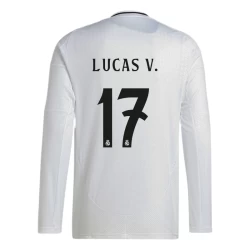 Real Madrid Lucas V. #17 Voetbalshirt 2024-25 Thuistenue Heren Lange Mouw