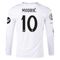 Real Madrid Luka Modrić #10 Voetbalshirt 2024-25 HP Thuistenue Heren Lange Mouw