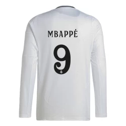 Real Madrid Mbappe #9 Voetbalshirt 2024-25 Thuistenue Heren Lange Mouw