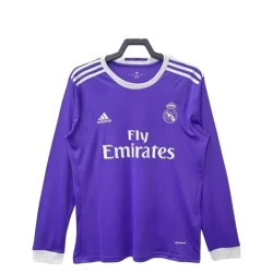 Real Madrid Retro Shirt 2016-17 Uit Heren Lange Mouw